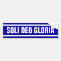 Soli Deo Gloria Autosticker
