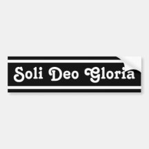 Soli Deo Gloria Autosticker