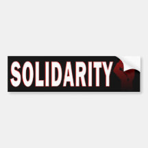SOLIDARITÄT AUTO AUFKLEBER