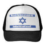 solidarität mit israel truck cap