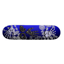 Solides Identitäts-Blau-Skateboard Personalisierte Skateboards
