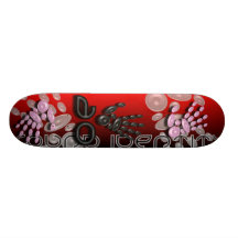 Solides Identitäts-Rot-Skateboard Skateboard Deck