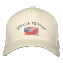 SOMALIA-Tierarzt mit amerikanischer Flagge Bestickte Baseballkappe
