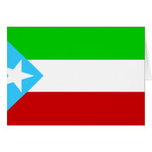 Somalische Region alt, Äthiopien-Flagge Grußkarte