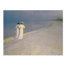 Sommer-Abend auf dem Skagen südlichen Strand Postkarten