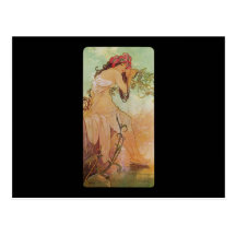 Sommer Alphonse Mucha Ete Postkarten