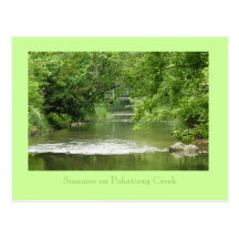 Sommer auf Pohatcong Nebenfluss Postkarte
