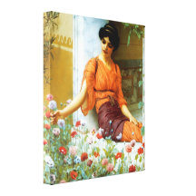 Sommer-Blumen ~ John William Godward Gespannte Galerie Drucke