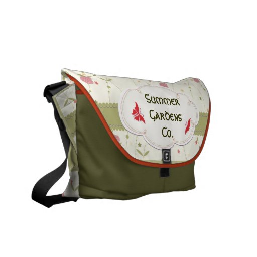 Sommer-Garten-Aufkleber-   Bote-Tasche Kurier Tasche