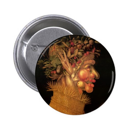Sommer - Giuseppe Arcimboldo Anstecknadelbuttons