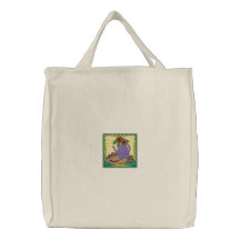 Sommer-im Garten arbeitengestickte Tasche