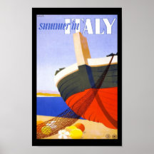 Sommer im Italien-Reise-Plakat