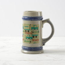 Sommer-Retro Rad-Roller-Auto-Lastwagen-LKWs Tasse