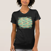 Sommer-Retro Rad-Roller-Auto-Lastwagen-LKWs Tshirts
