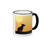 Sommer-Sonnenuntergang-Bullterrier Kaffeetasse