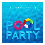 Sommer-Swimmingpool-Party Einladung