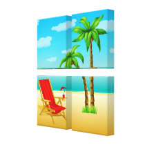 Sommer-Träumerei-Plakat Canvas2 leinwanddrucke