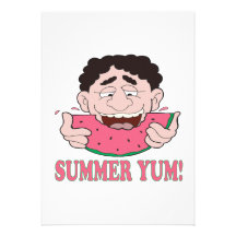 Sommer Yum Personalisierte Ankündigungskarte