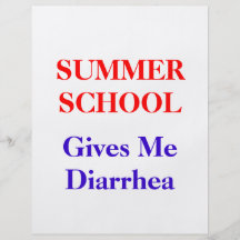 Sommerakademie-Diarrhöe Vollfarbige Flyer