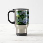Sommerblaue Hydrangea-Blumen-Kaffeetassen