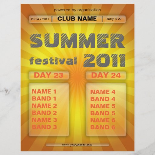Sommerfestival-Flyer