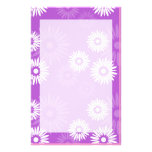 Sommerzeit-Veilchen-Briefpapier Personalisiertes Druckpapier