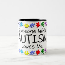 Somone mit Autismus-Lieben ich (pp.) Kaffee Tasse