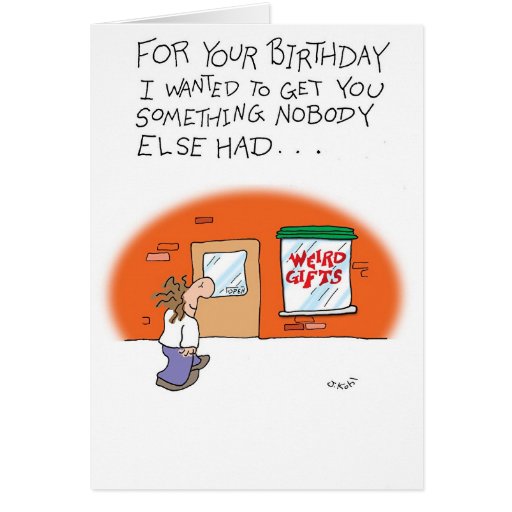 Sonderbare Geschenke Grußkarte