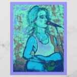 Songstreßsiebdruckblick Bedruckte Flyer