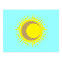 Sonne Mond sun moon Postkarten