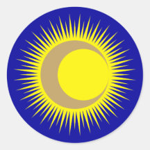 Sonne Mond sun moon Stickers
