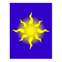 Sonne sun postkarte