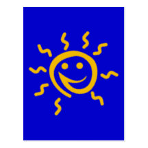 Sonne sun postkarte