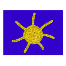 Sonne sun postkarte
