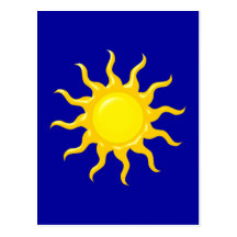 Sonne sun postkarte