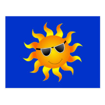 Sonne sun postkarte