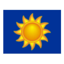Sonne sun postkarte