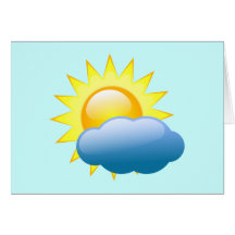 Sonne Wolke sun cloud Grußkarte