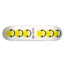 Sonnen u. Kopfhörer Lovin Leben-Skateboard Personalisiertes Skateboarddeck