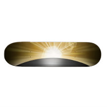 Sonnenaufgang-Sonnenuntergang-Planet Skateboardbretter