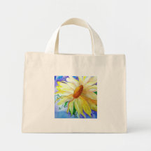Sonnenblume-Aquarell Leinentaschen