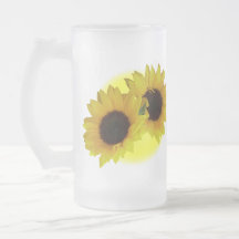 Sonnenblume-Bierkrug-nette gelbe Sonnenblume-Beche Haferl