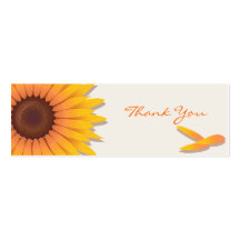 Sonnenblume danken Ihnen kundenspezifische Karte Visitenkarten