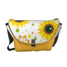 Sonnenblume-Druck-Bote-Tasche Kuriertaschen