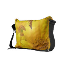 Sonnenblume-Druck-Bote-Tasche Kuriertasche
