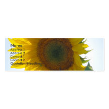 Sonnenblume-dünne Karte Visitenkarte