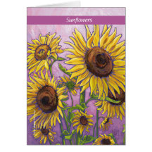 Sonnenblume-Gruß-Karten