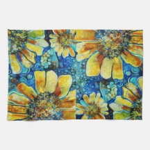 Sonnenblume-Kunst, Geschirrtuch Küchenhandtücher