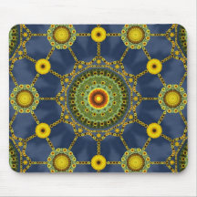 Sonnenblume-Mandala-Reihe Mousepad