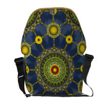 Sonnenblume-Mandala-Reihen-Bote-Tasche Kuriertaschen